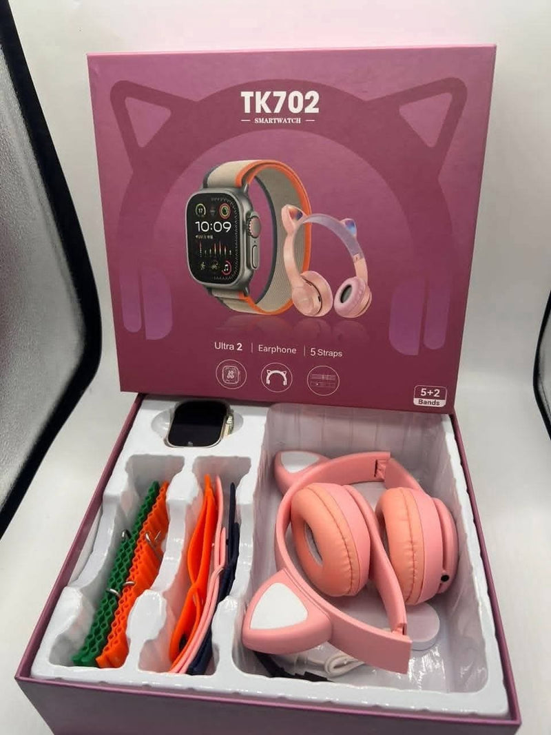 MONTRE CONNECTÉE TK702 AVEC CASQUE INTEGRE
